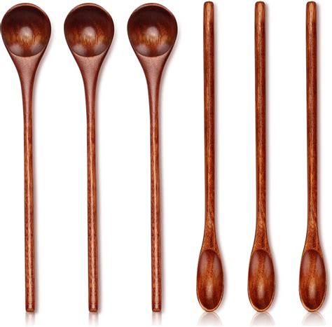 Amazon Golden Nature Bamboo Spoon Set 10 Pc Small Kitchen