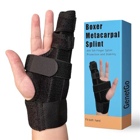 GenetGo Boxer Break Metacarpal Splint Brace 4th Or 5th Finger Splint