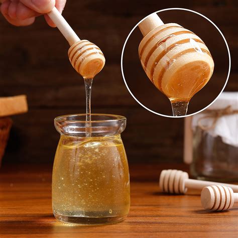 24 Pcs Honey Dipper Sticks 3 Inch Mini Wooden Honeycomb Stick Small