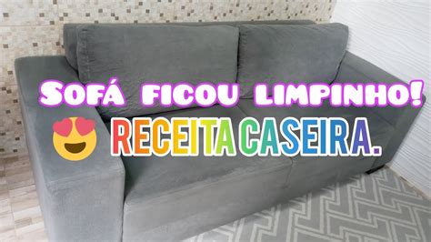 RECEITA CASEIRA PARA LIMPAR SOFÁ LAVAGEM A SECO Edijane Silva YouTube