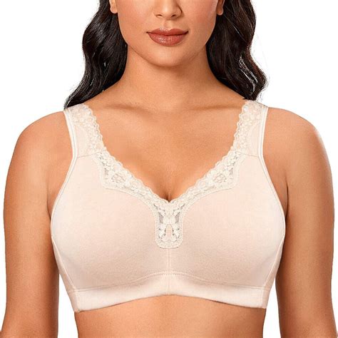 Womens Minimizer Wireless Cotton Plus Size Full Coverage Unlined