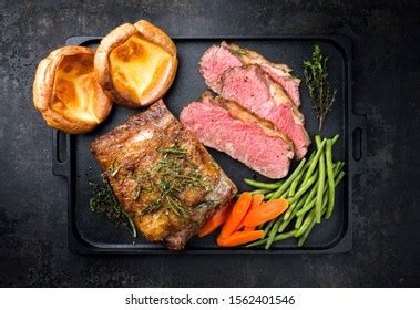 Traditional Commonwealth Sunday Roast Sliced Cold Stock Photo