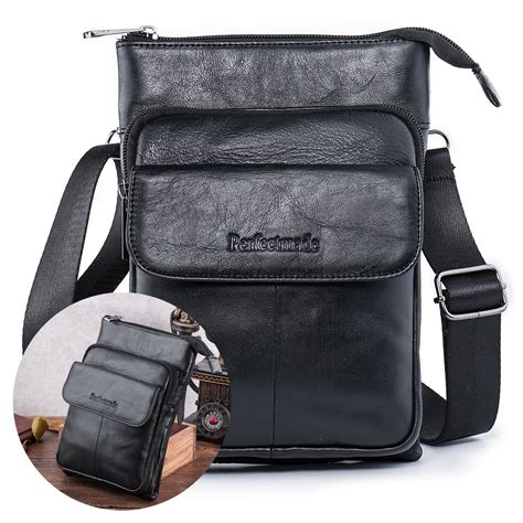 Men Leather Cross Body Messenger Bag Shoulder Purse Travel Bag