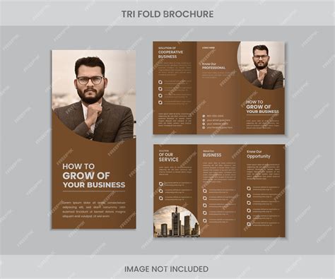 Premium Vector Digital Tri Fold Brochure Design