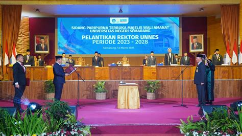 Sah Prof Dr S Martono MSi Jabat Rektor UNNES Periode 2023 2028 Joss