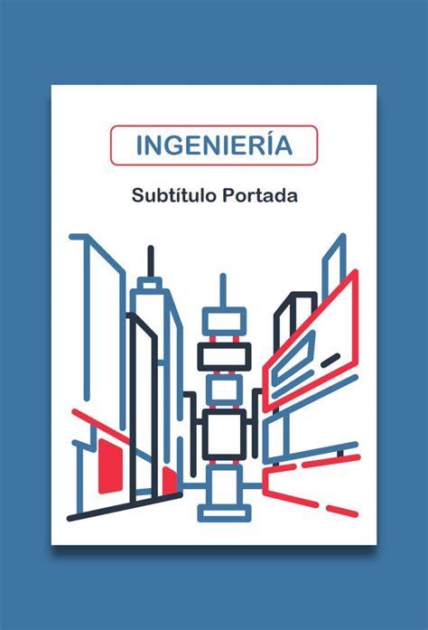 Portada de Ingeniería Portadas Plantilla de portada Ingenieria