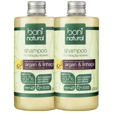 Kit Shampoo Boni Natural Argan E Linha A Ml Unidades Submarino