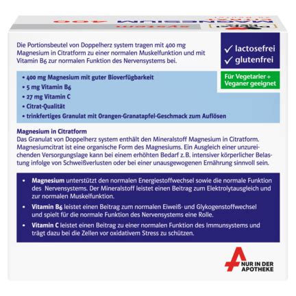 Doppelherz System MAGNESIUM 400 CITRAT Doppelherz