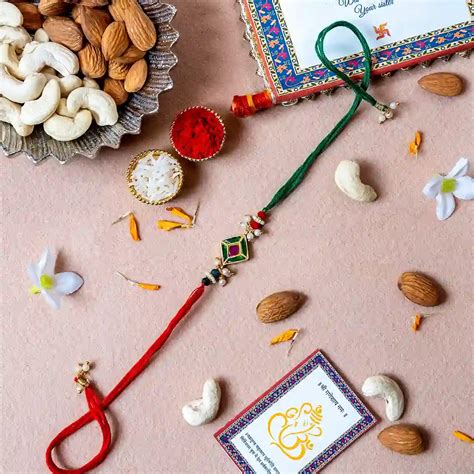 Rajtilak Rangoli Silver Rakhi With Dry Fruits Rakhi Special In Mumbai