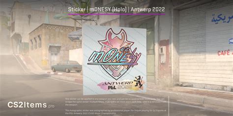 Sticker M0NESY Holo Antwerp 2022 CS2 Items