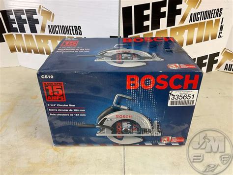 Bosch Cs10 Circular Saw Jeff Martin Auctioneers Inc