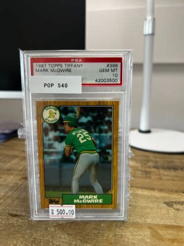 Topps Tiffany Mark Mcgwire Rookie Card Psa Ebay