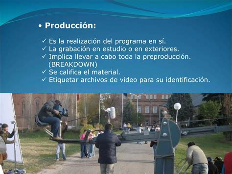 Etapas De La Producci N Audiovisual Ppt