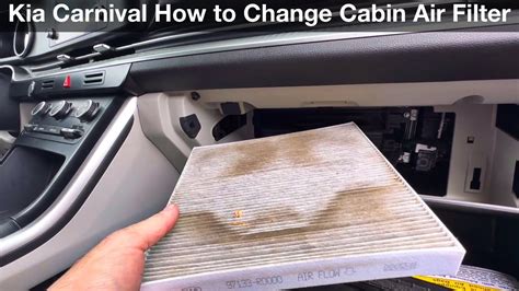 2022 2024 Kia Carnival How To Change Cabin Air Filter YouTube