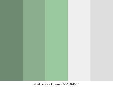 Green Color Palette Vector Illustration Stock Vector (Royalty Free ...