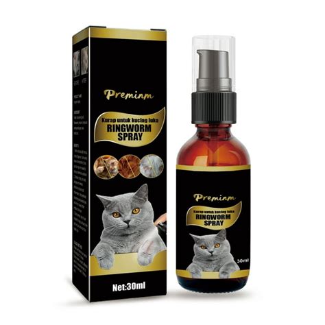 Frusde Pet Skin Care Spray, Cat Ringworm Treatment Dermatitis Eczema ...