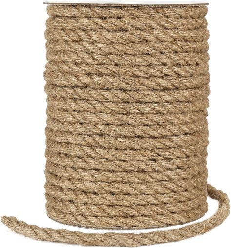 Tenn Well 8mm Jute Rope 100 Feet Thick Garden Jute Twine String For