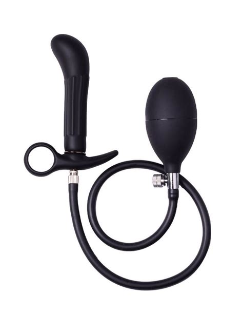 Rimba Latex Play Inflatable Anal Plug With Pump