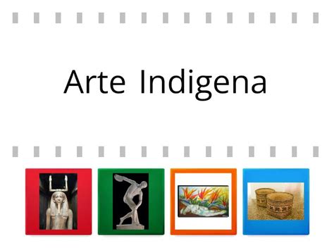 Selecione a arte indigena - Find the match