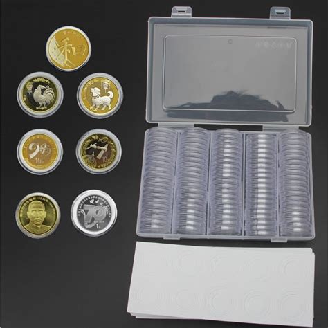 Pcs Mm Coin Capsules Beschermen Pakking Munte Grandado