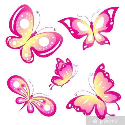 Vinilo Pixerstick Mariposa Mariposas Vector Pixers Vivimos Para