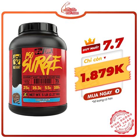 GIÁ TỐT NHẨT MUTANT ISO SURGE Sữa Tăng Cơ Iso Surge 5lbs Shopee Việt Nam