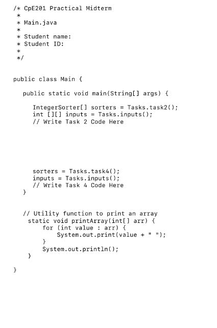 Solved Task Points Modify The Code Of Bubblesorter Chegg