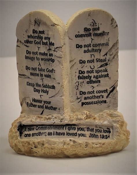 Ten Commandments Tablets Statue | St. Moses Bookstore