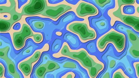 Premium Vector | Abstract color topography map background