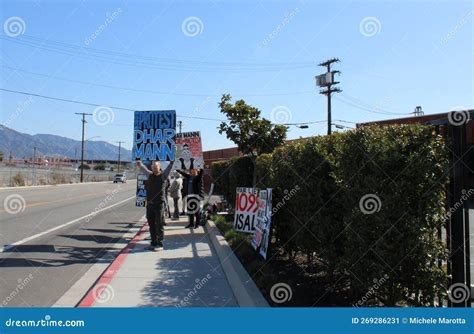 Burbank, CA - February 13, 2023: Dhar Mann Protest by Actors and Crew Editorial Photo - Image of ...