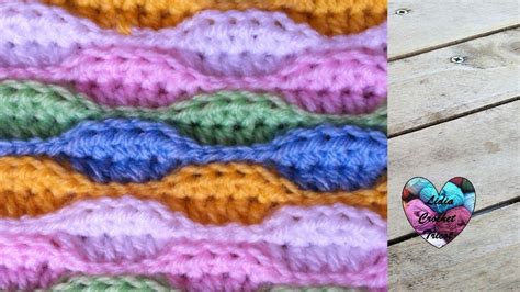 Points Crochet Point Ondes En Relief Crochet Fait Main Tutoriel Diy