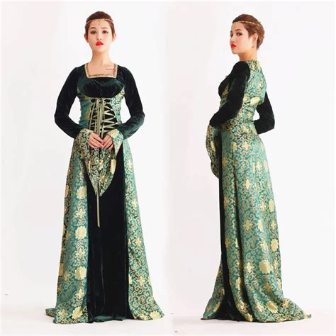 Loyal Court Renaissance Queen Victorian Ball Dress Medieval Costumes For Women Princess Fancy