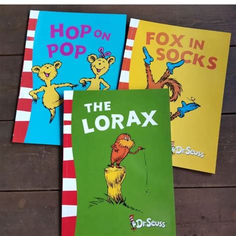 Dr Seuss 3 Books Hop Pop Fox Socks Lorax Softcover Lazada Ph