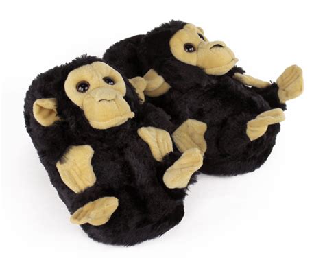 Black Monkey Slippers | Black Monkey Animal Slippers