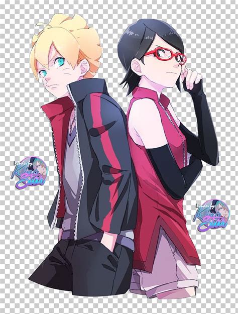 Sarada Uchiha Boruto Uzumaki Sasuke Uchiha Sakura Haruno Naruto Uzumaki