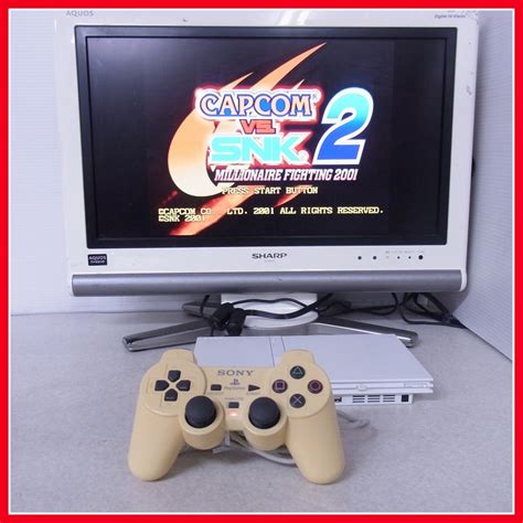 ヤフオク 動作品 PS2 プレステ2 薄型 SCPH 77000 セラミッ