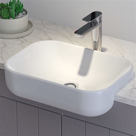 Luna Semi Recessed Basin Caroma