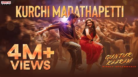 Kurchi Madathapetti Full Song Hindi Guntur Kaaram Mahesh Babu