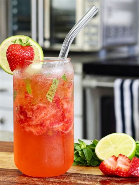 Strawberry Mojito Mocktail Homemade Food Junkie