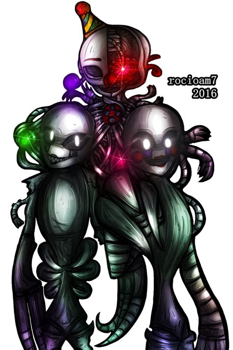 Fnaf Puppet And Ennard Speedpaint By Rocioam7 On Deviantart