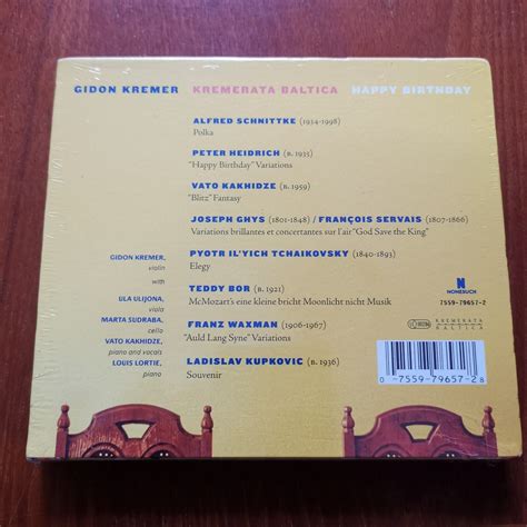 Happy Birthday By Gidon Kremer Kremerata Baltica CD 2002 For Sale