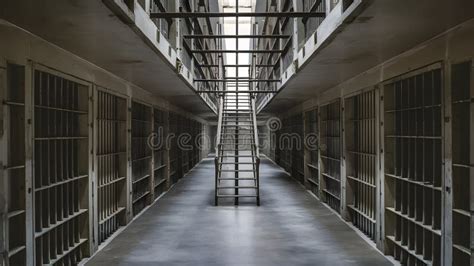 A Stark View of Jail Cells stock image. Image of prison - 320902483