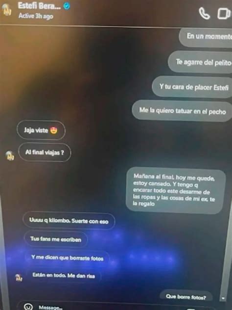 Se filtraron los chats de Fede Bal con Claudia Albertario y Estefanía