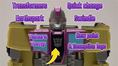 Transformers Earthspark Quick Change Swindle Takara Tomy Version Youtube