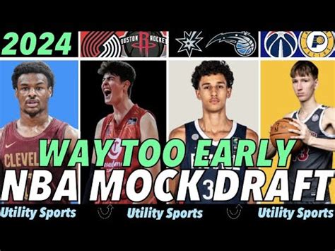 WAY TOO EARLY 2024 NBA MOCK DRAFT FULL FIRST ROUND I Matas