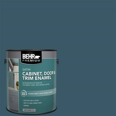 Behr Premium Gal S Deep Breath Satin Enamel Interior Exterior