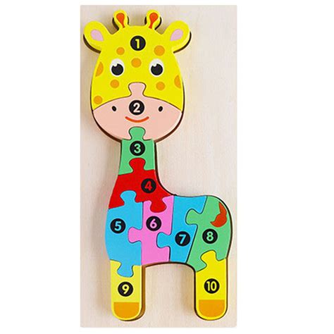 Puzzle D En Bois Pour Enfants Girafe Pas Cher Spacenet Tunisie