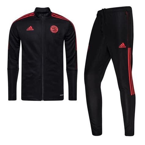 Bayern M Nchen Trainingsanzug Schwarz Rot Unisportstore At