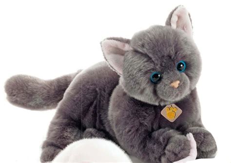 Plush And Company 15850 Peluche Gatto Certosino L 32 Cm Cat Chat Chartreux Ebay