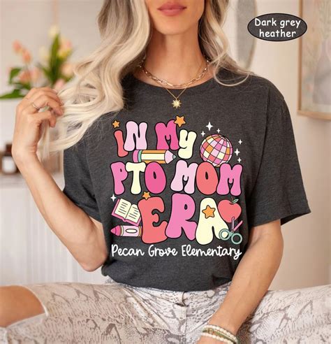 Teacher Shirt In My Pto Mom Era Custom Pto Teacher Name Shirt Retro